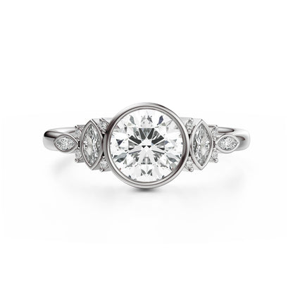 The All Bezel Maeve Ring | Round | Setting Only