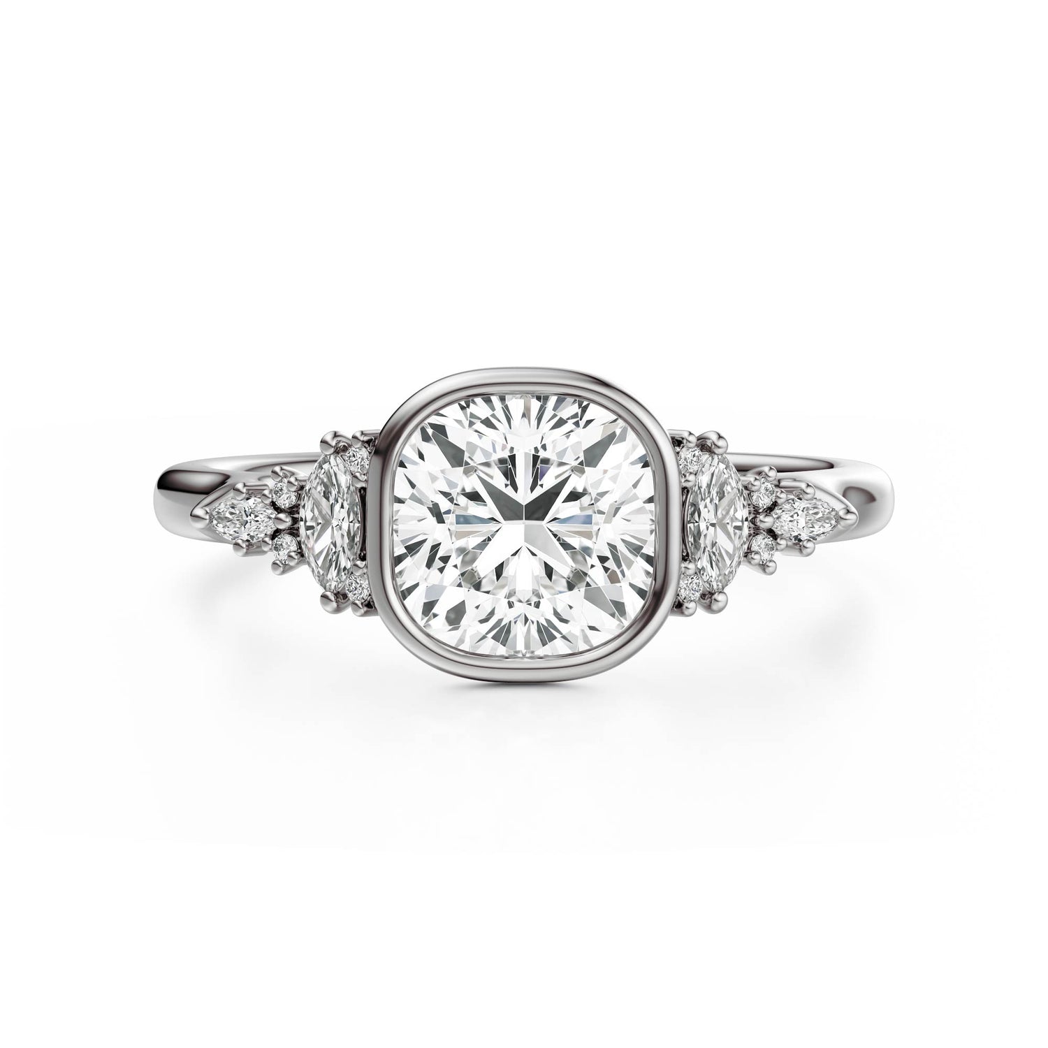The Bezel Maeve Ring | Cushion