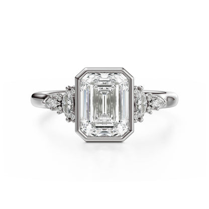The Bezel Maeve Ring | Emerald Cut | Setting Only