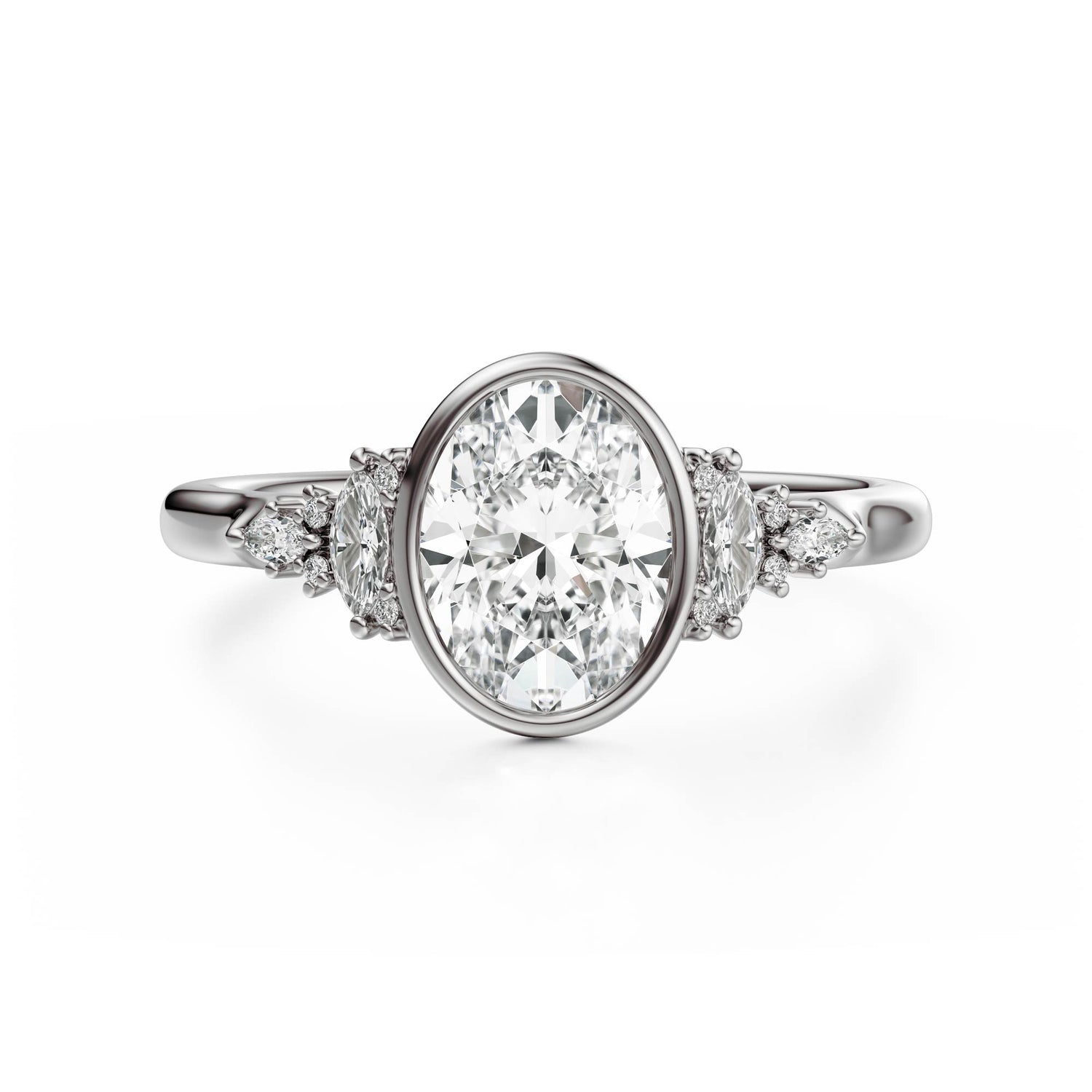 The Bezel Maeve Ring | Oval | Setting Only