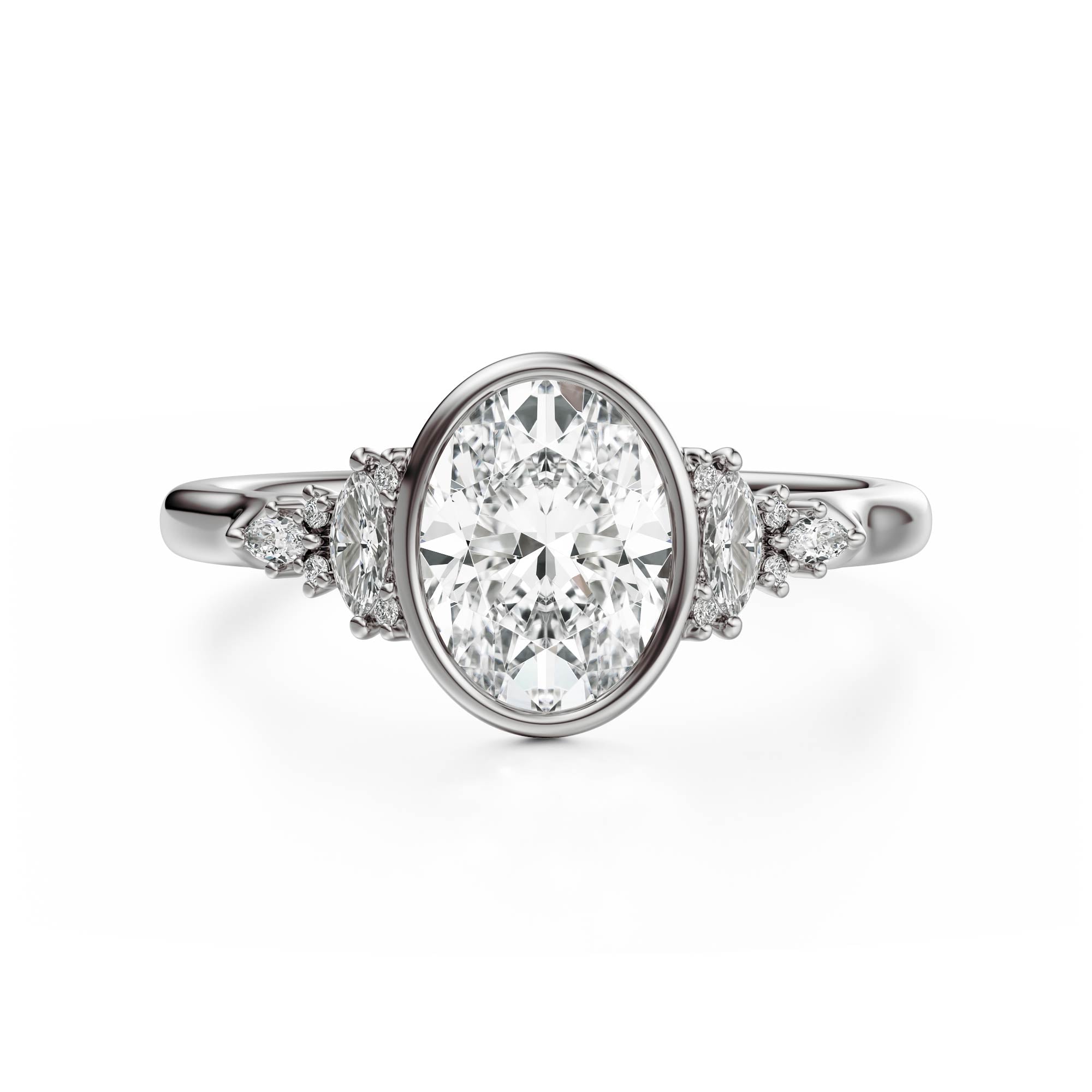 The Bezel Maeve Ring | Oval | Setting Only