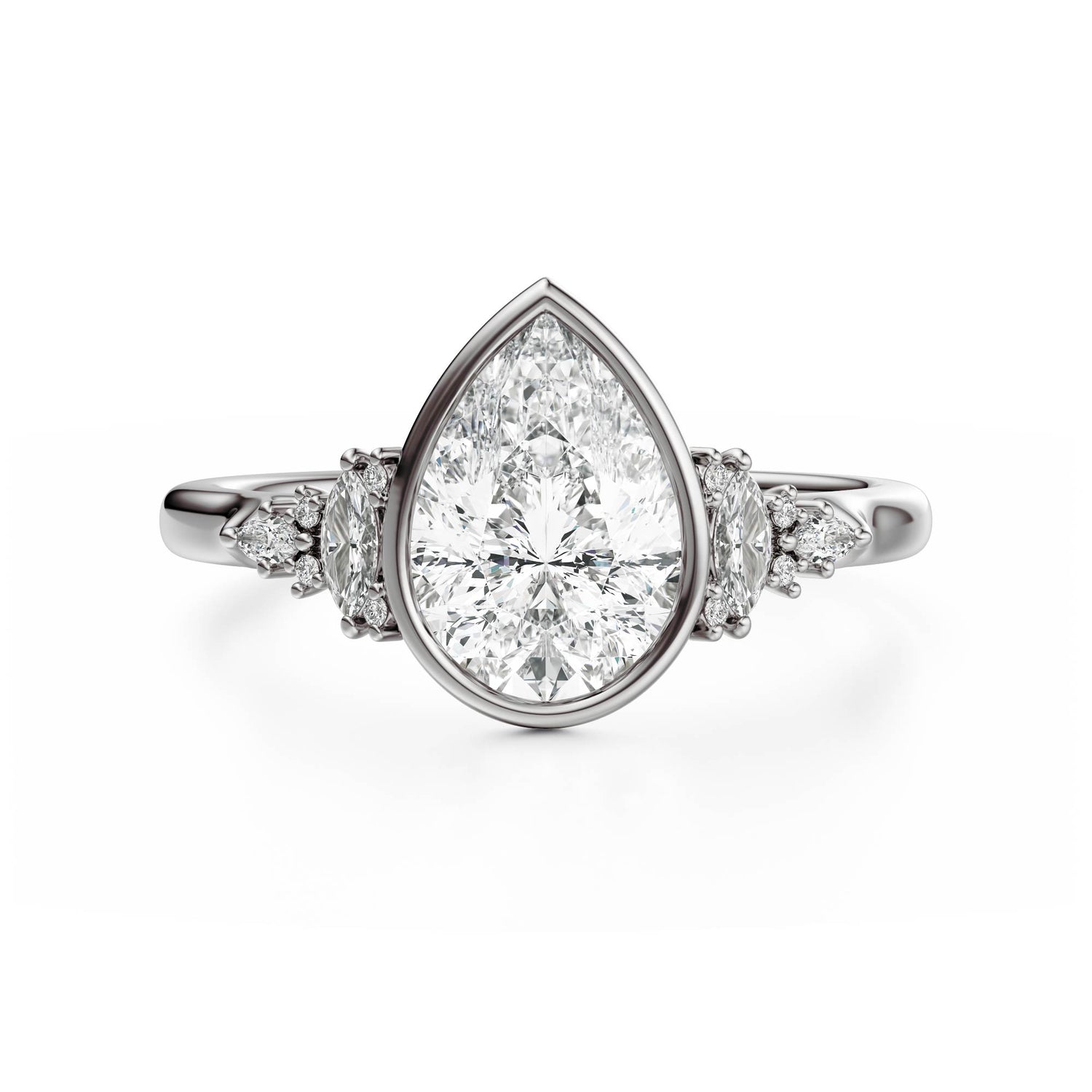 The Bezel Maeve Ring | Pear