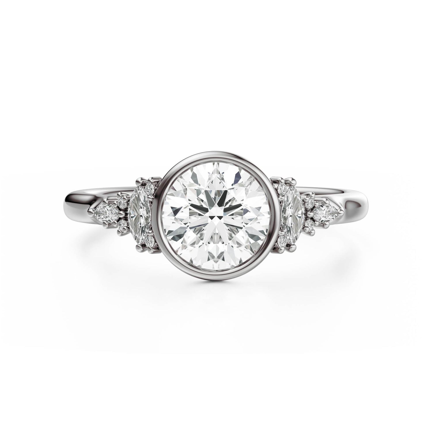 The Bezel Maeve Ring | Round