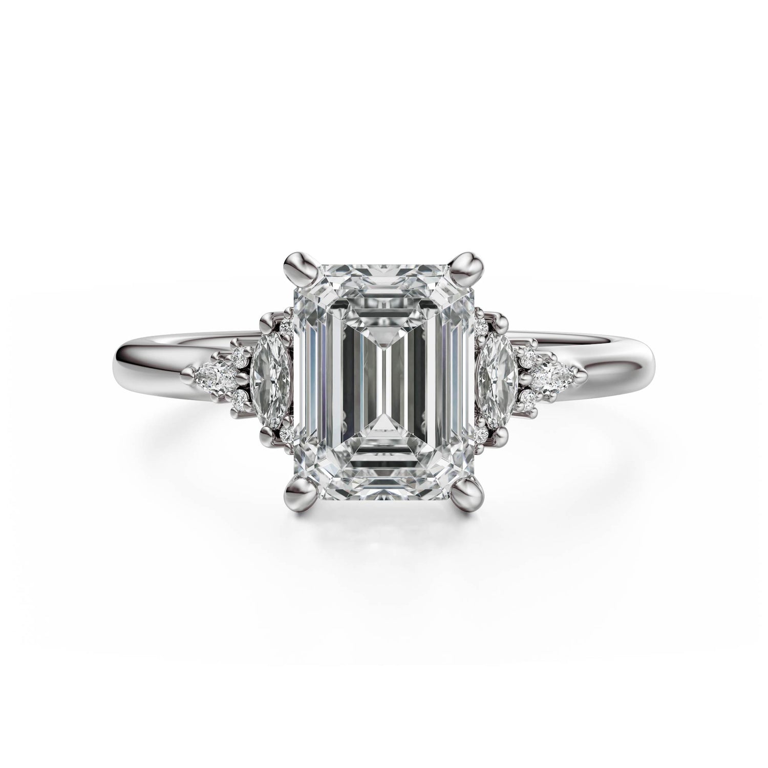 The Low Maeve Ring | Emerald Cut