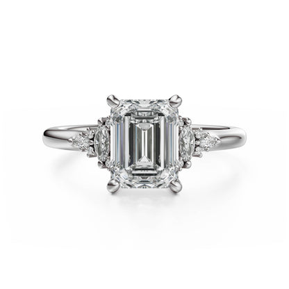The Low Maeve Ring | Emerald Cut