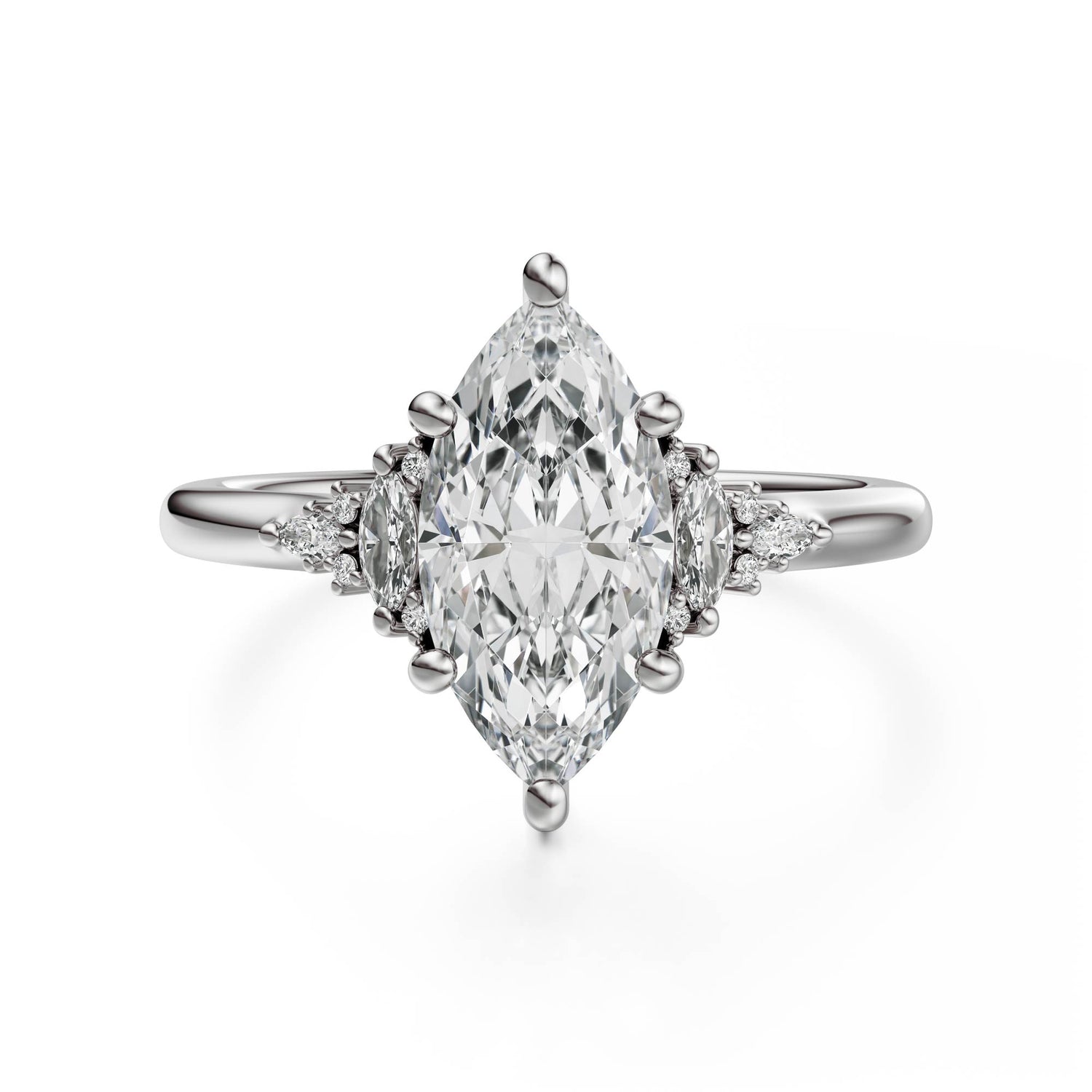 The Low Maeve Ring | Marquise