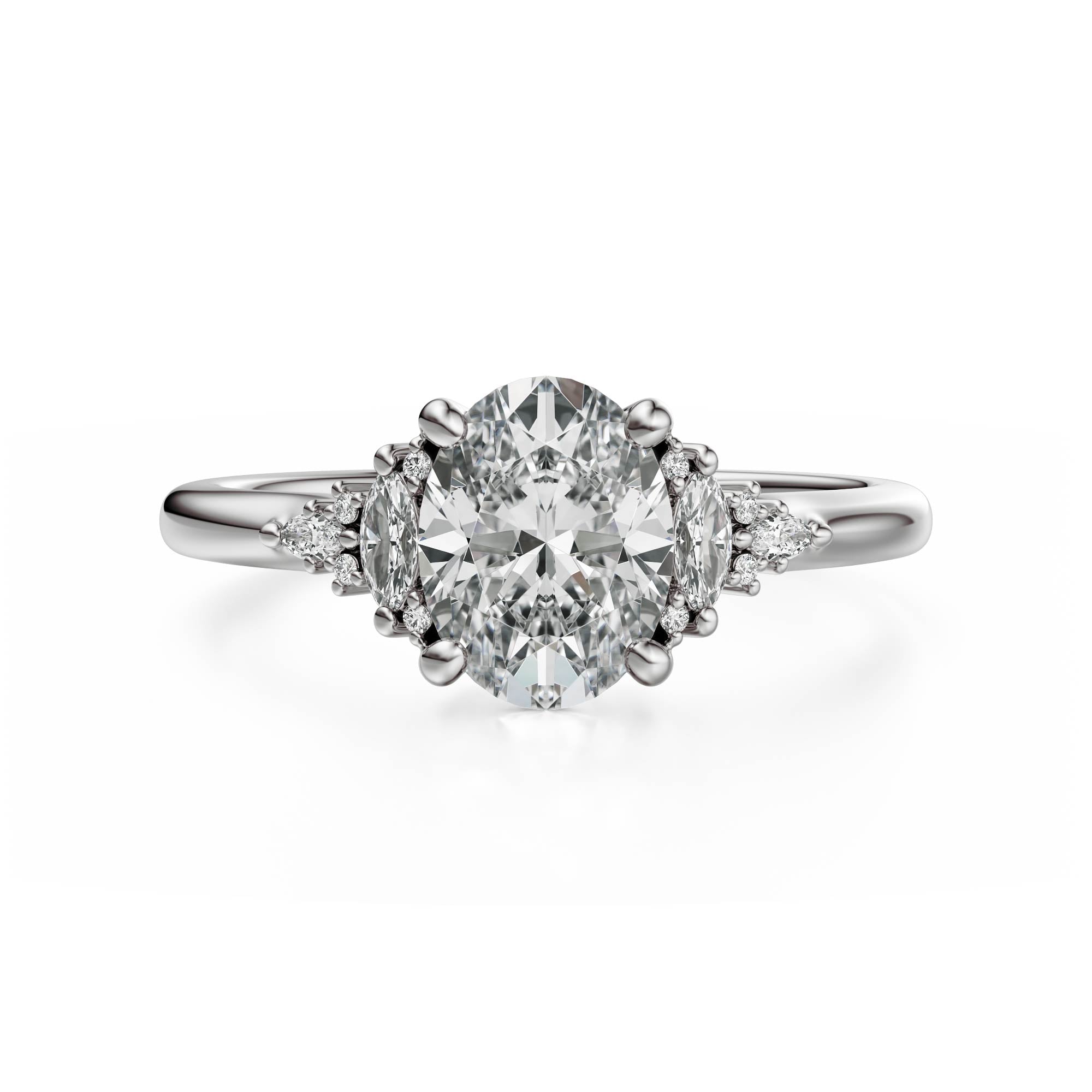 The Low Maeve Ring | Oval | Setting Only – Lavender Creek Gems