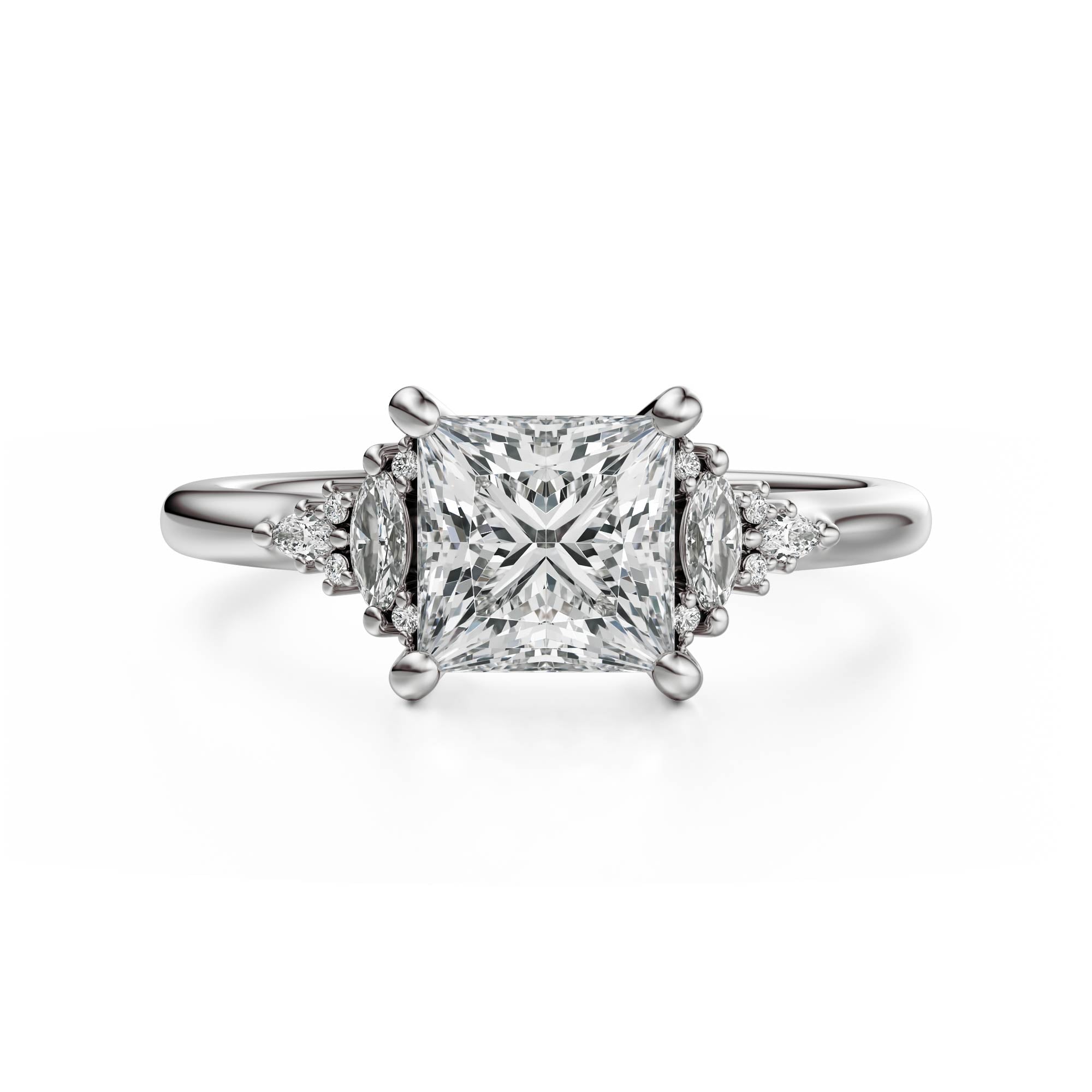 The Low Maeve Ring | Princess | Setting Only