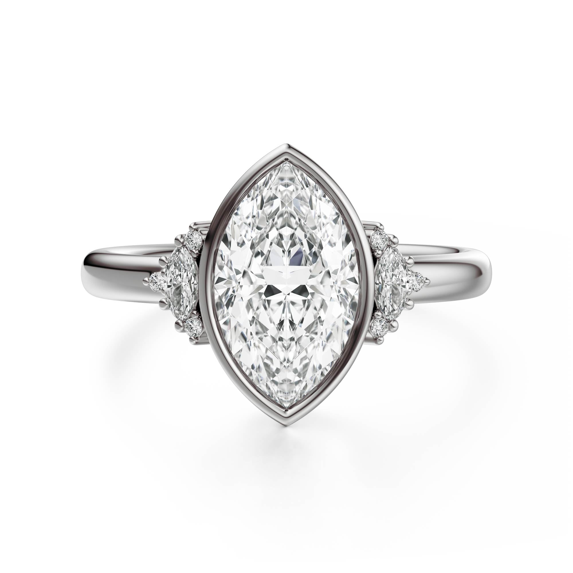 The Bezel Maren Ring | Marquise - Lavender Creek Gems 