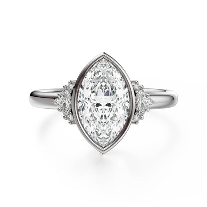 The Bezel Maren Ring | Marquise - Lavender Creek Gems 