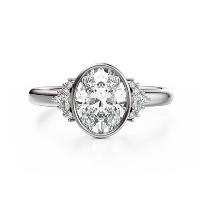The Bezel Maren Ring | Oval - Lavender Creek Gems 