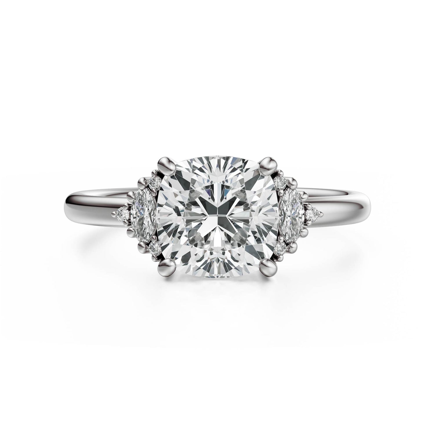 The Low Maren Ring | Cushion | Setting Only