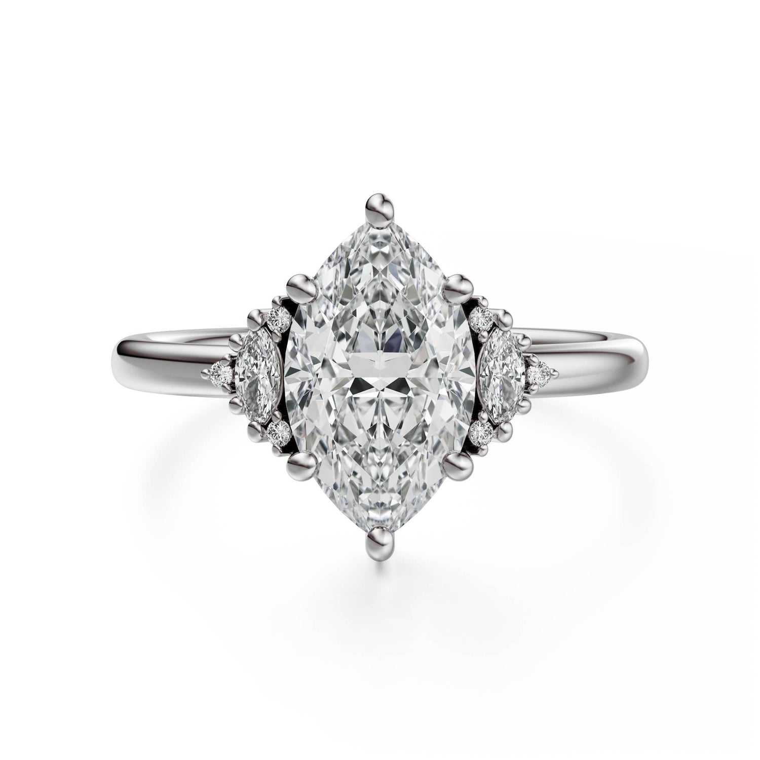 The Low Maren Ring | Marquise | Setting Only