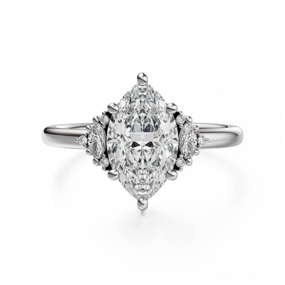 The Low Maren Ring | Marquise | Setting Only