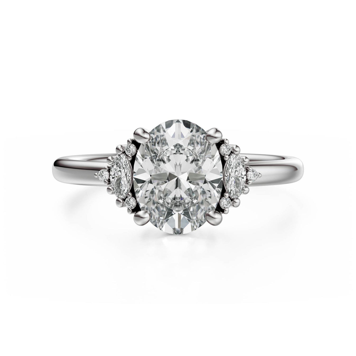 The Low Maren Ring | Oval | Setting Only