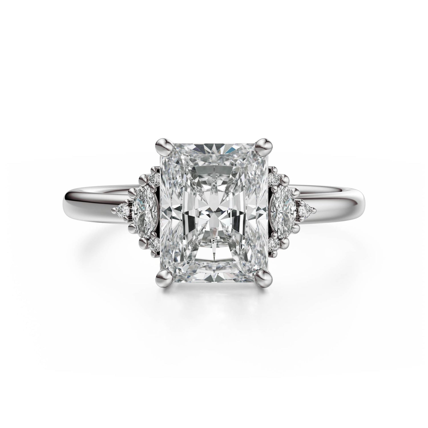 The Low Maren Ring | Radiant | Setting Only