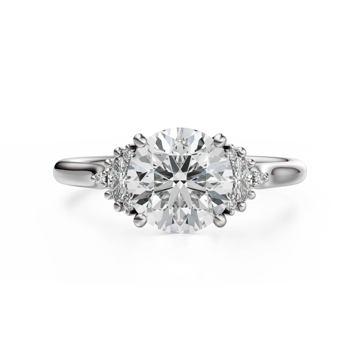 The Maren Ring | Round | Setting Only