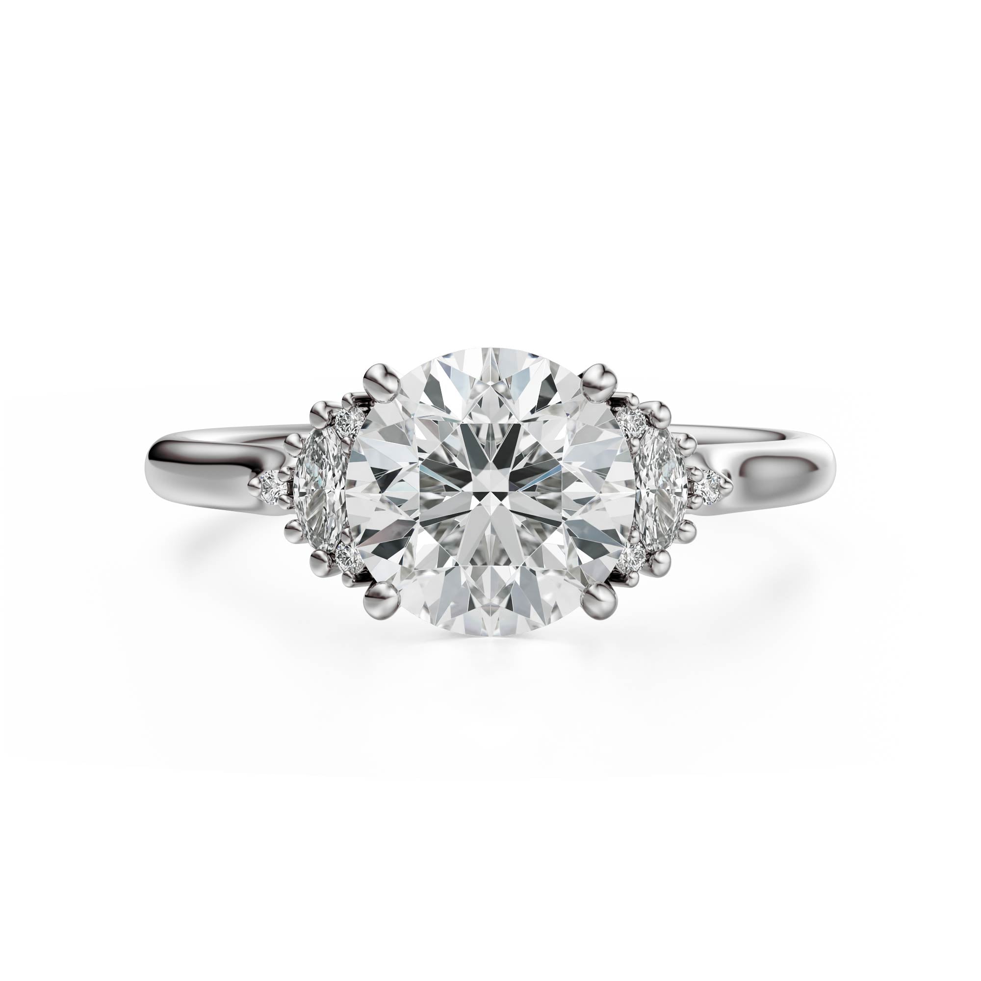 The Maren Ring | Round | Setting Only