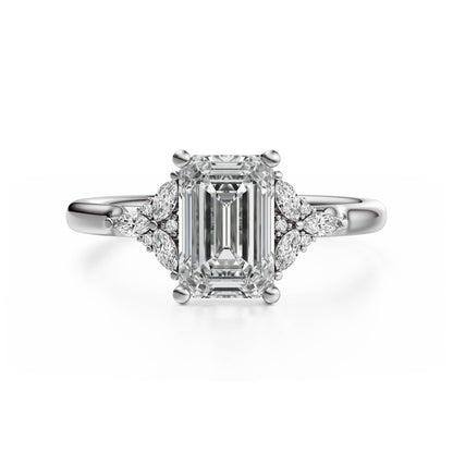 The Meadow Ring | Emerald Cut - Lavender Creek Gems 