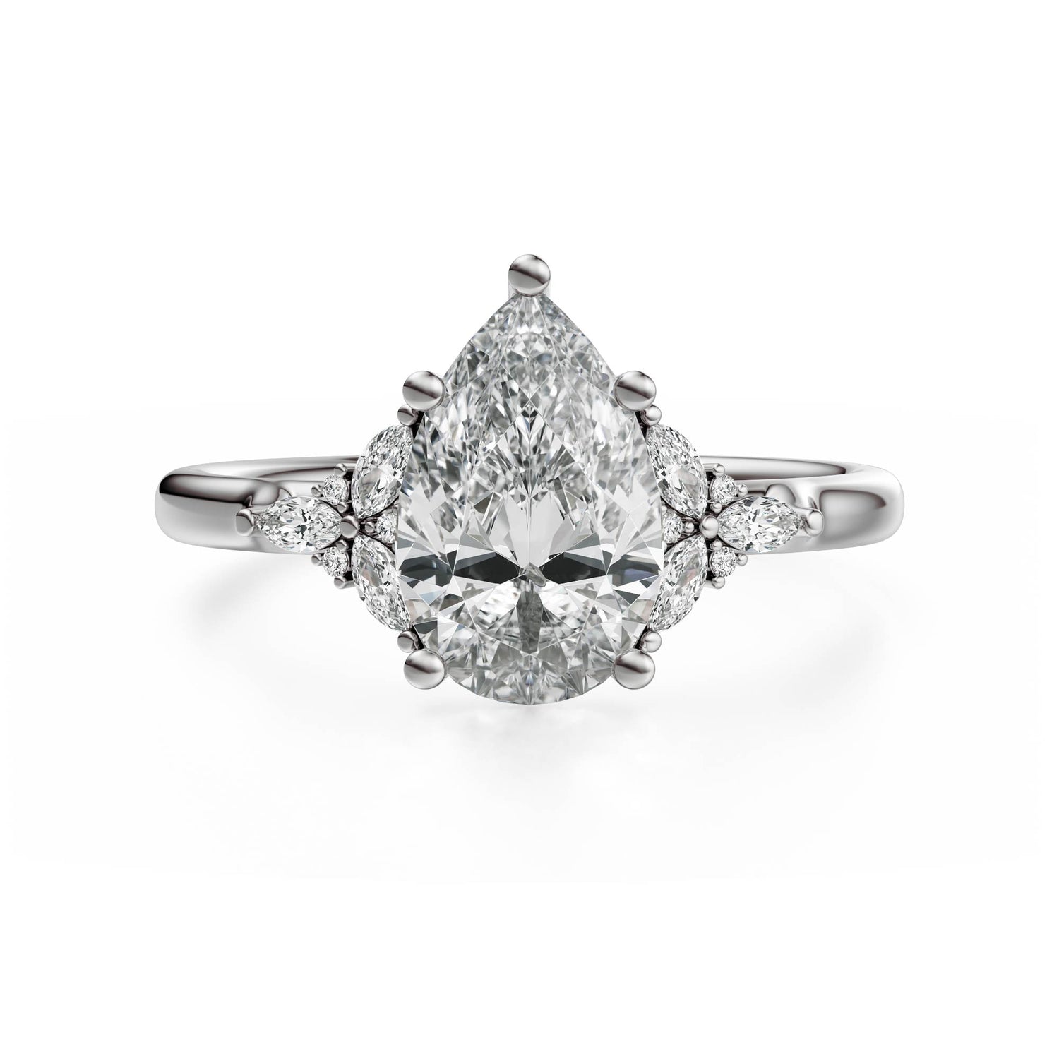 The Meadow Ring | Pear | Setting Only - Lavender Creek Gems 