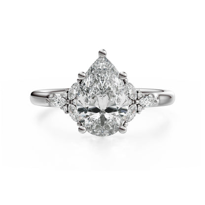 The Meadow Ring | Pear | Setting Only - Lavender Creek Gems 