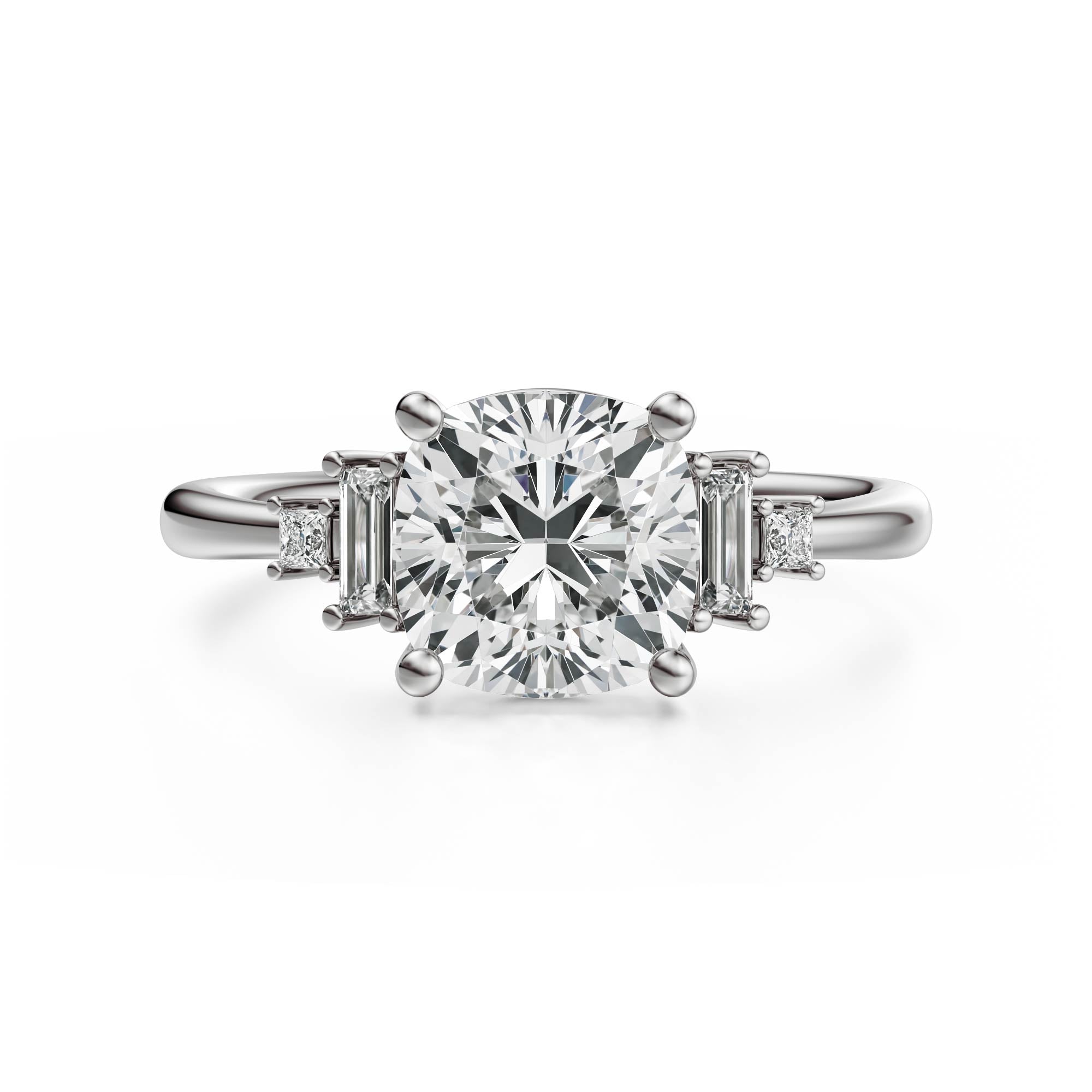 The Mira Ring | Cushion | Setting Only - Lavender Creek Gems 