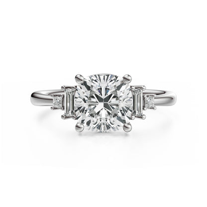 The Mira Ring | Cushion | Setting Only - Lavender Creek Gems 