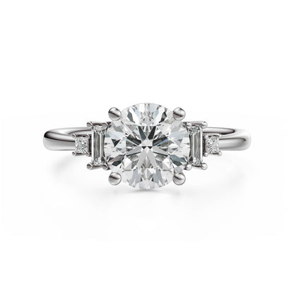 The Mira Ring | Round | Setting Only