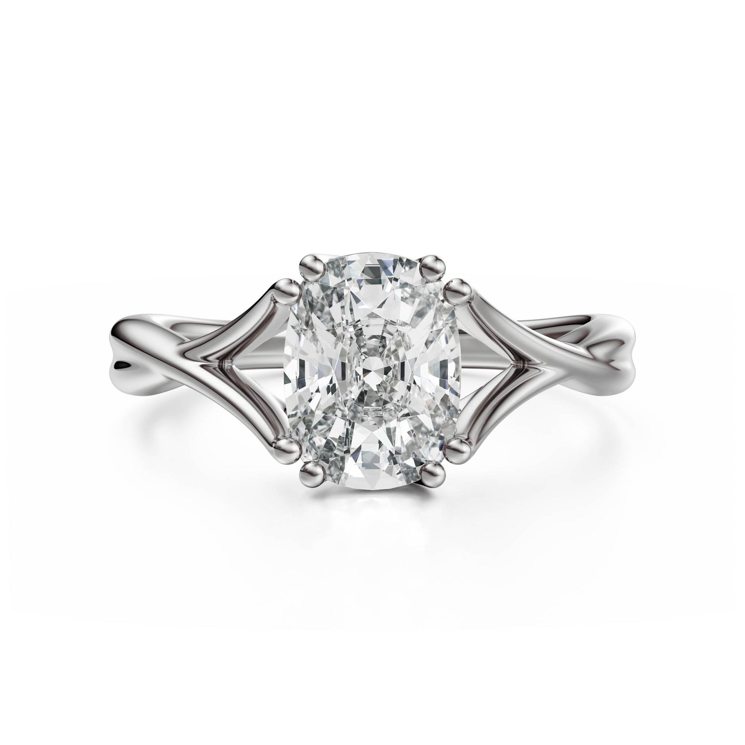 The Entwine Ring | Elongated Cushion - Lavender Creek Gems 