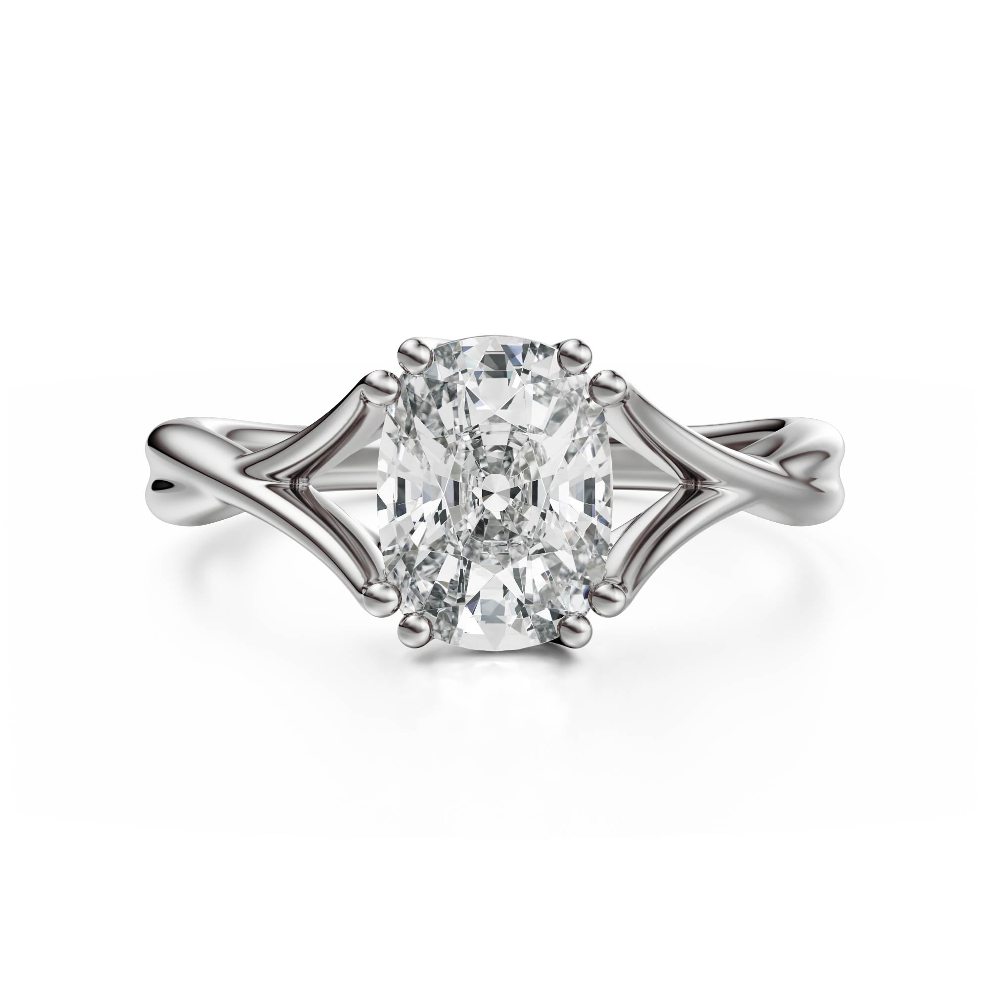 The Entwine Ring | Elongated Cushion - Lavender Creek Gems 