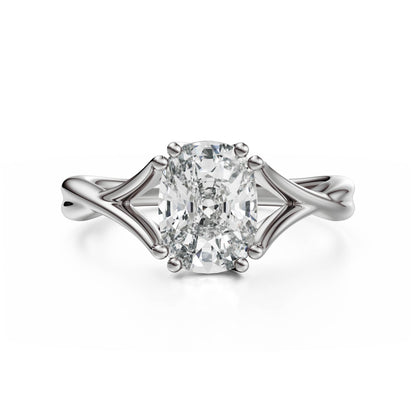 The Entwine Ring | Elongated Cushion - Lavender Creek Gems 