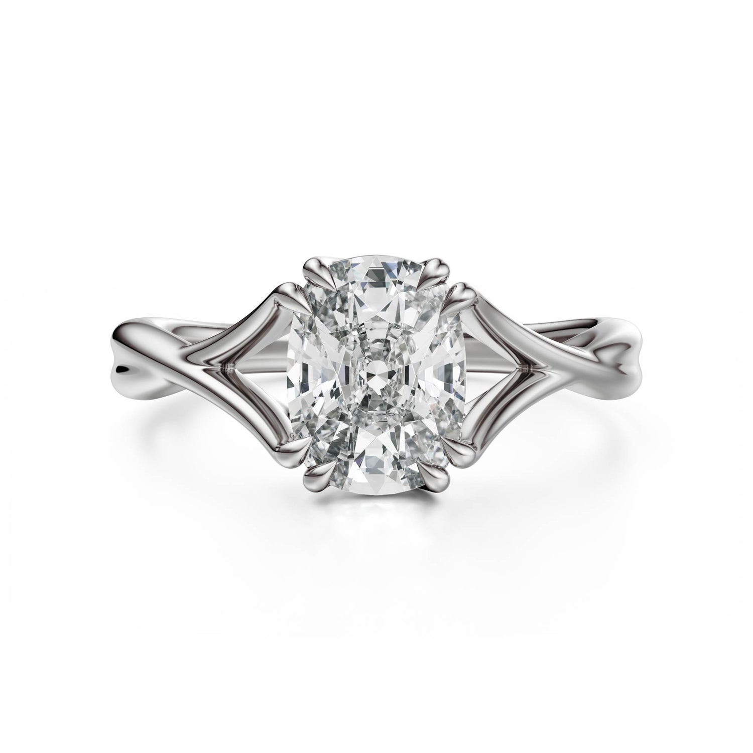 The Entwine Ring | Elongated Cushion - Lavender Creek Gems 