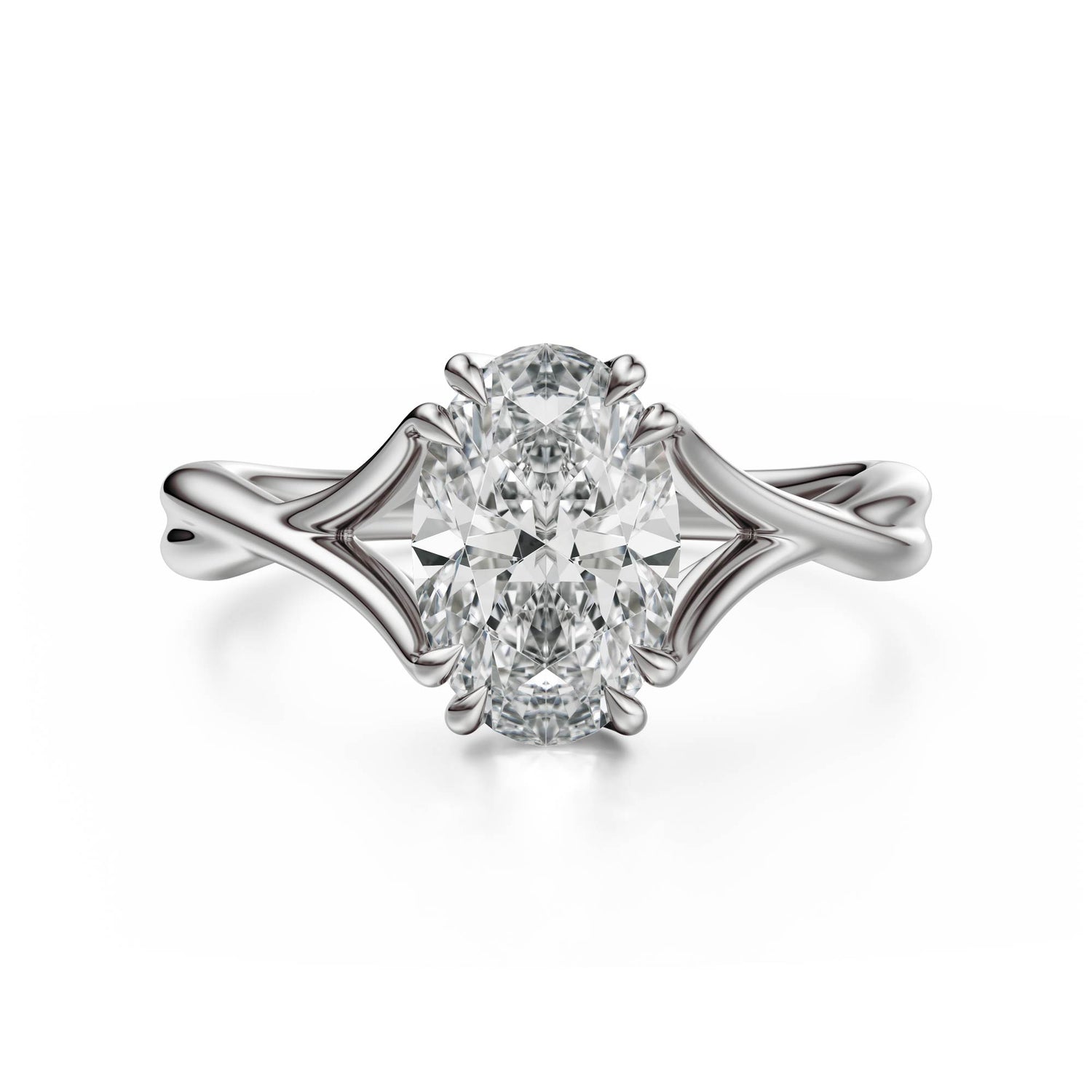 The Entwine Ring | Oval | Setting Only - Lavender Creek Gems 