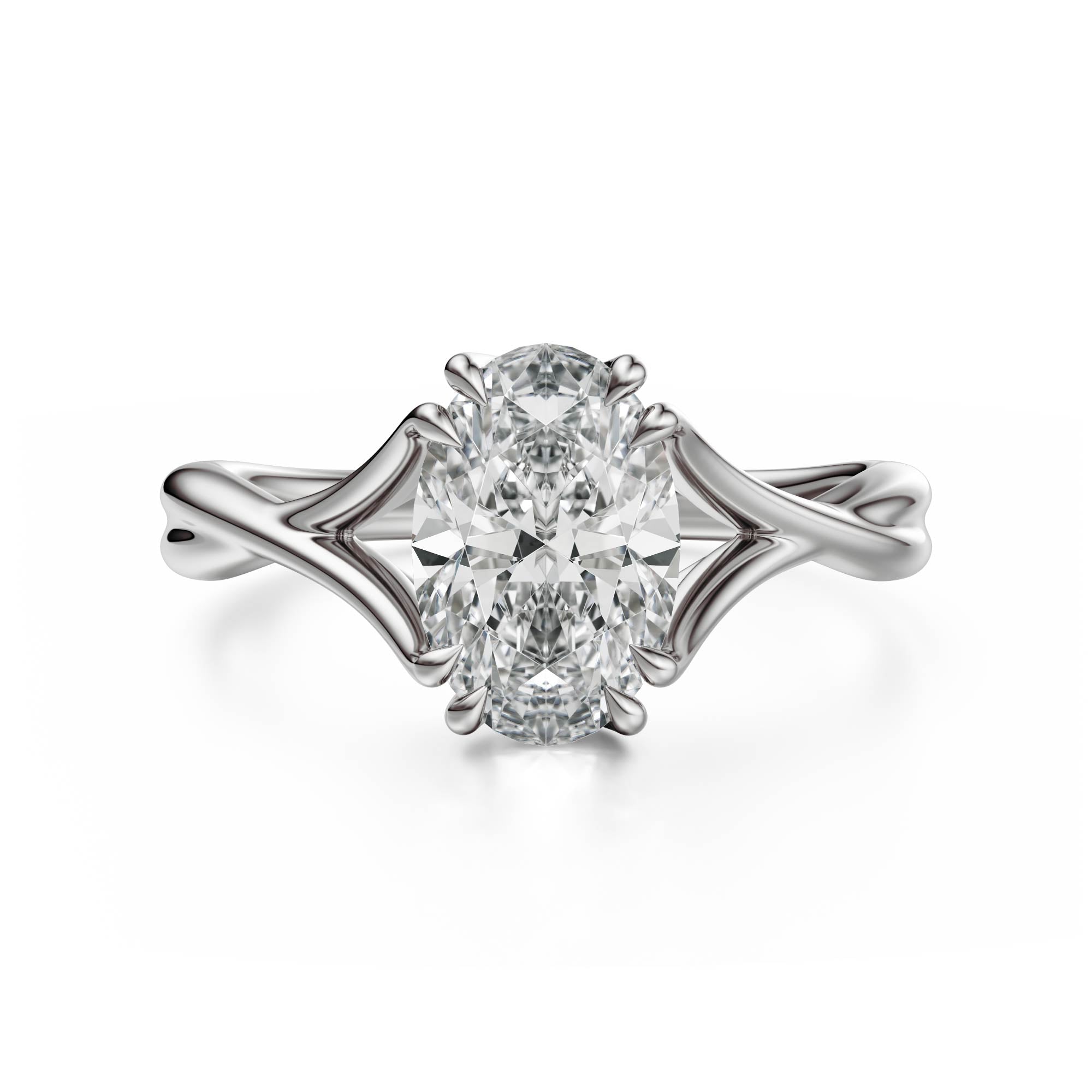 The Entwine Ring | Oval | Setting Only - Lavender Creek Gems 