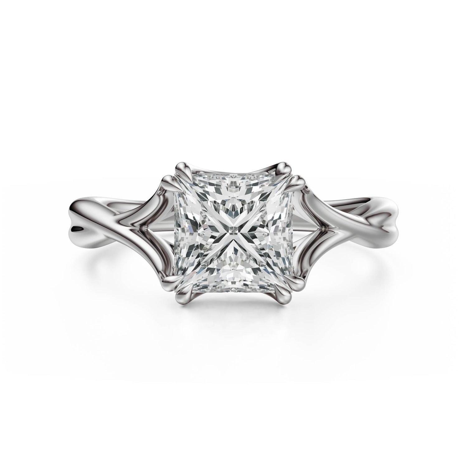 The Entwine Ring | Princess | Setting Only - Lavender Creek Gems 