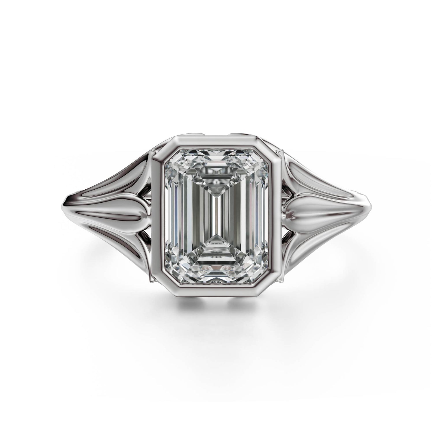 The Nightbloom Ring | Emerald Cut - Lavender Creek Gems 