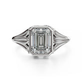 The Nightbloom Ring | Emerald Cut - Lavender Creek Gems 