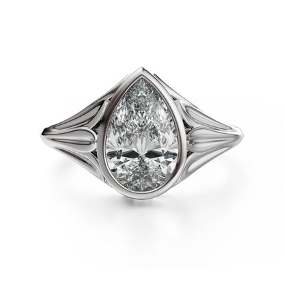 The Nightbloom Ring | Pear - Lavender Creek Gems 