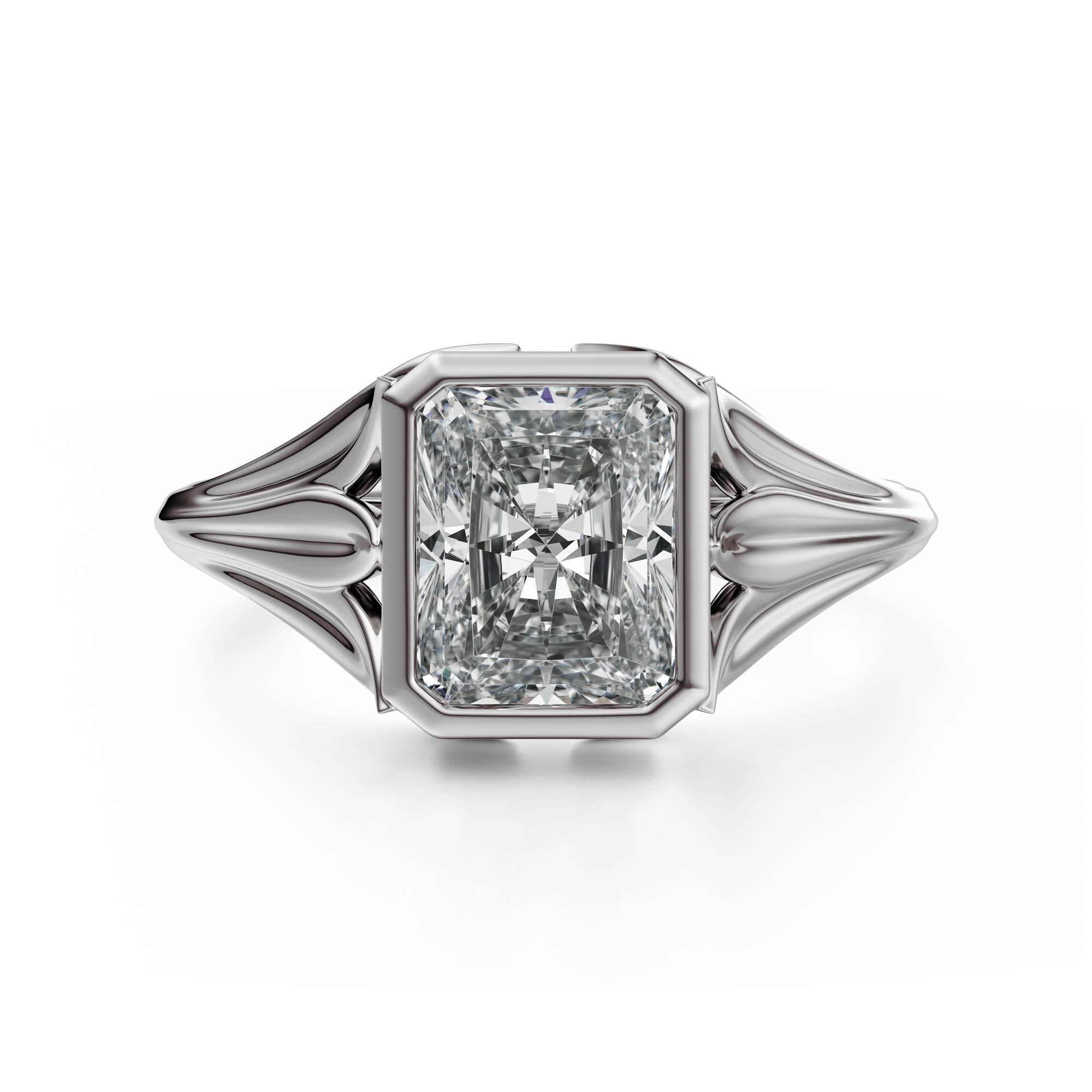 The Nightbloom Ring | Radiant | Setting Only - Lavender Creek Gems 
