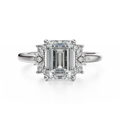 The Reverie Ring | Emerald Cut | Setting Only
