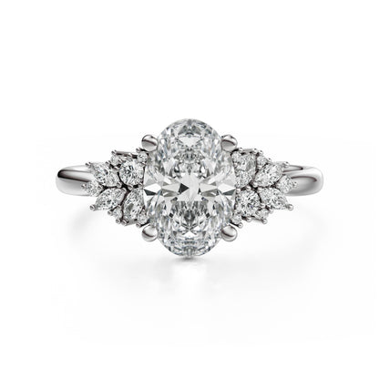 The Rosalie Ring | Oval | Setting Only - Lavender Creek Gems 