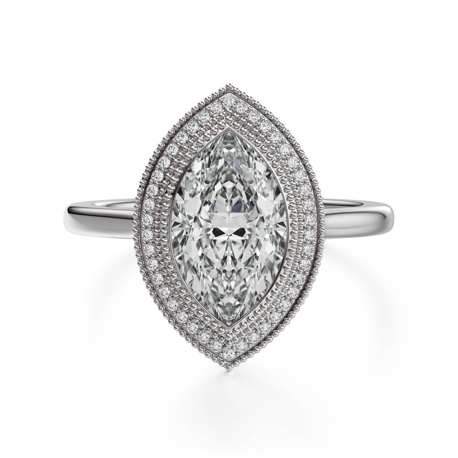 The Satine Ring | Marquise | Setting Only