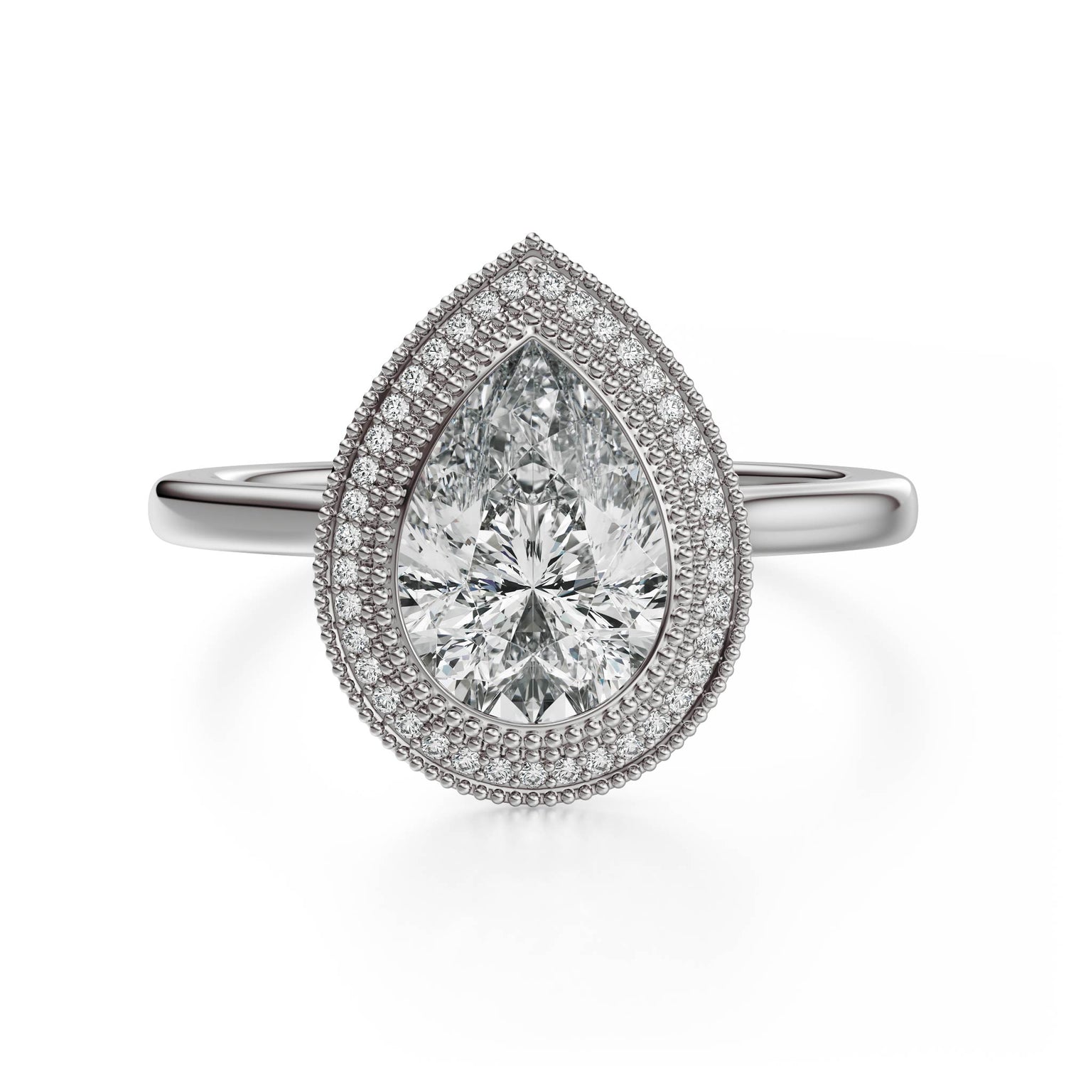 The Satine Ring | Pear | Setting Only