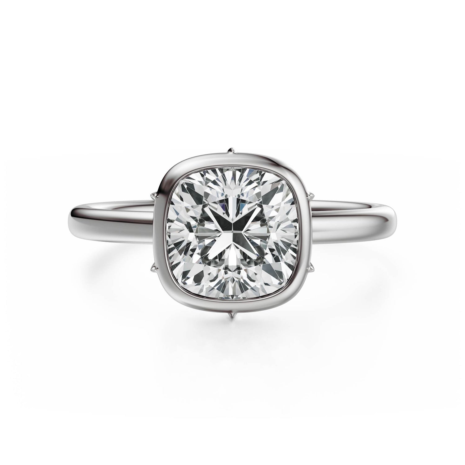 The Bezel Secret Garden Ring | Cushion | Setting Only