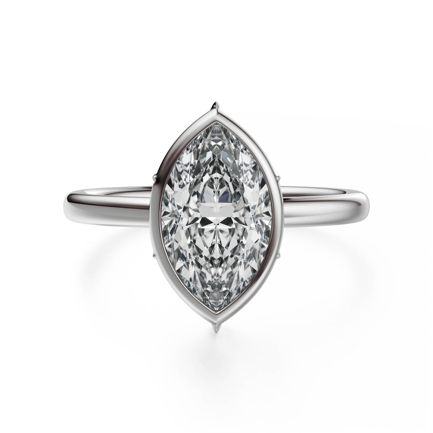 The Bezel Secret Garden Ring | Marquise | Setting Only