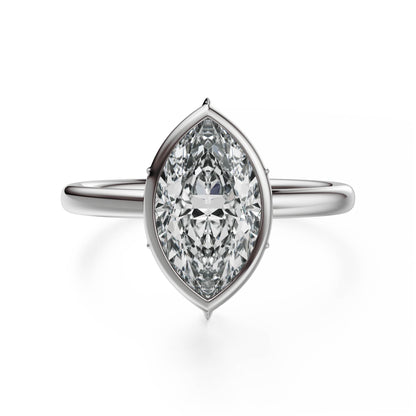 The Bezel Secret Garden Ring | Marquise | Setting Only
