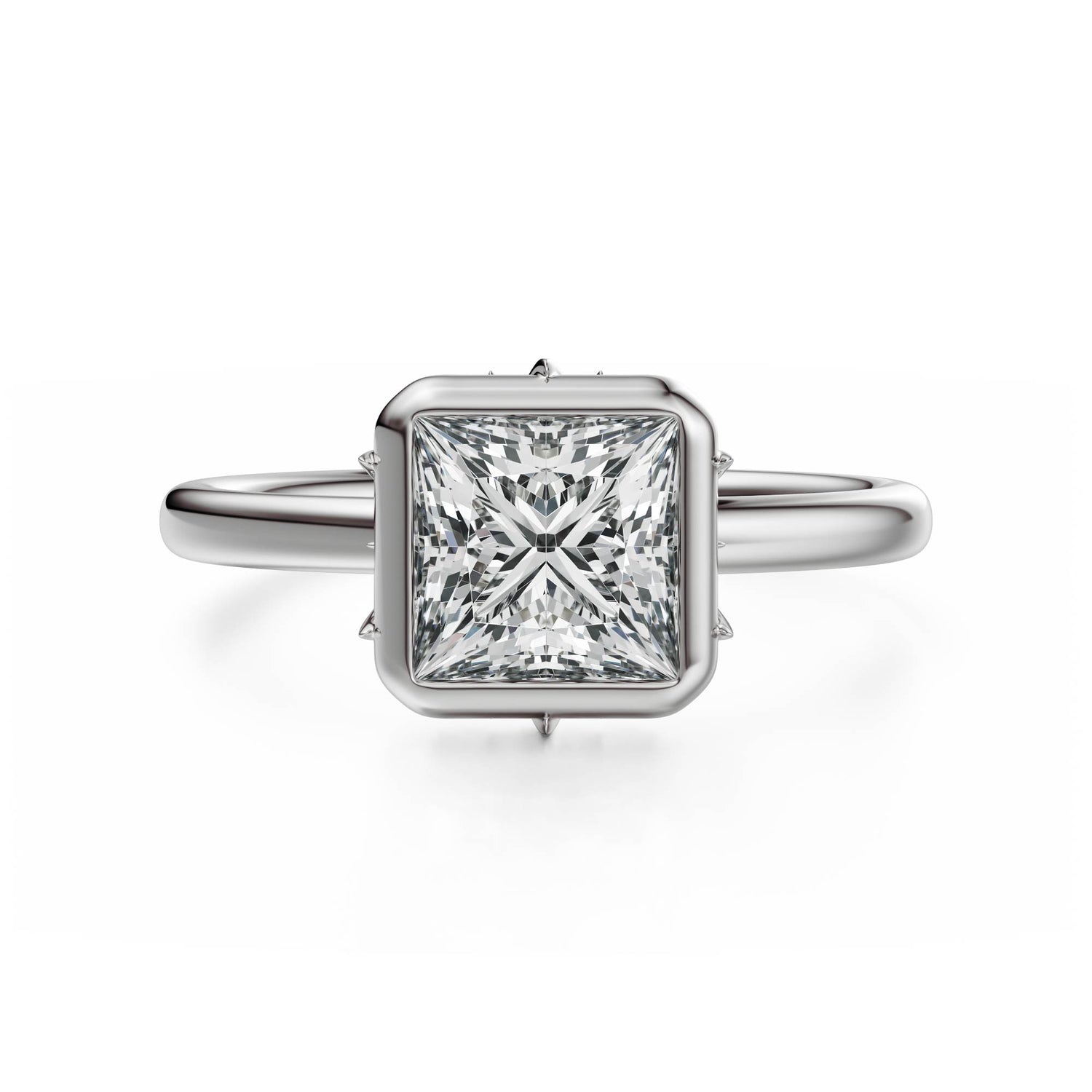 The Bezel Secret Garden Ring | Princess | Setting Only