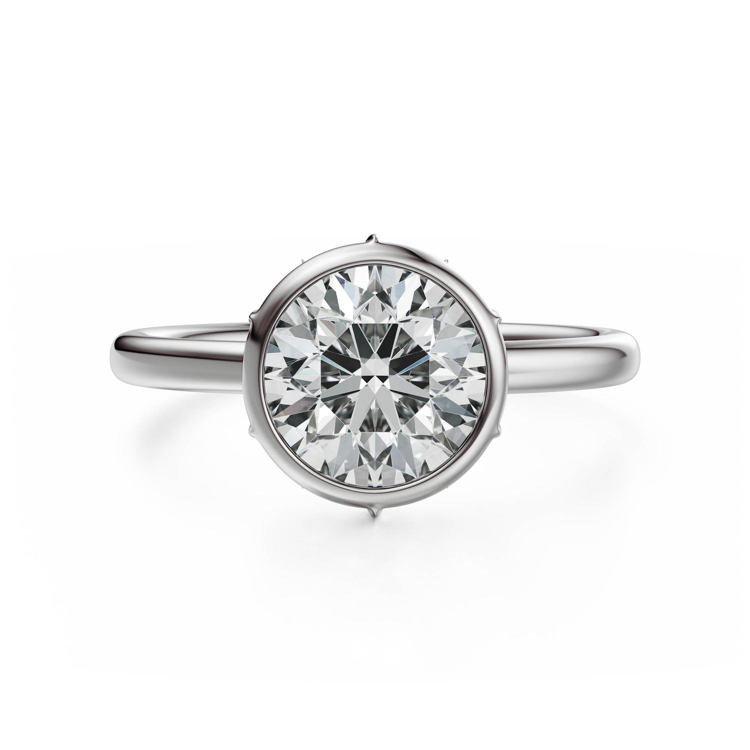 The Bezel Secret Garden Ring | Round | Setting Only