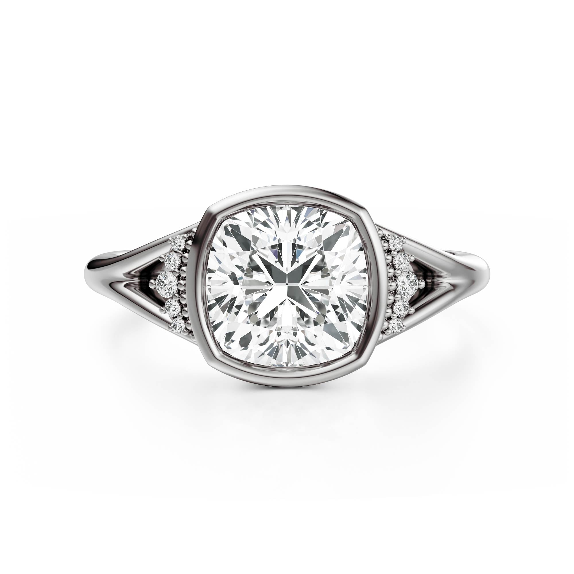 The Bezel Serendipity Ring | Cushion | Setting Only