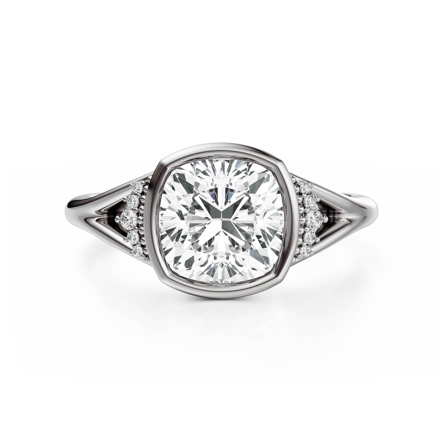 The Bezel Serendipity Ring | Cushion